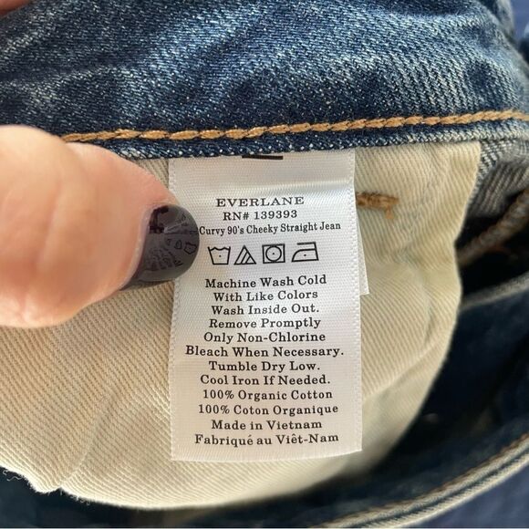 EVERLANE The Curvy 90s Cheeky Straight Jean Crop Organic Cotton - Picture 7 of 9